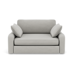 Thalia Pillow Back Loveseat - Snuggler Grade B Sterling Home 3 Plush Velvet Silver