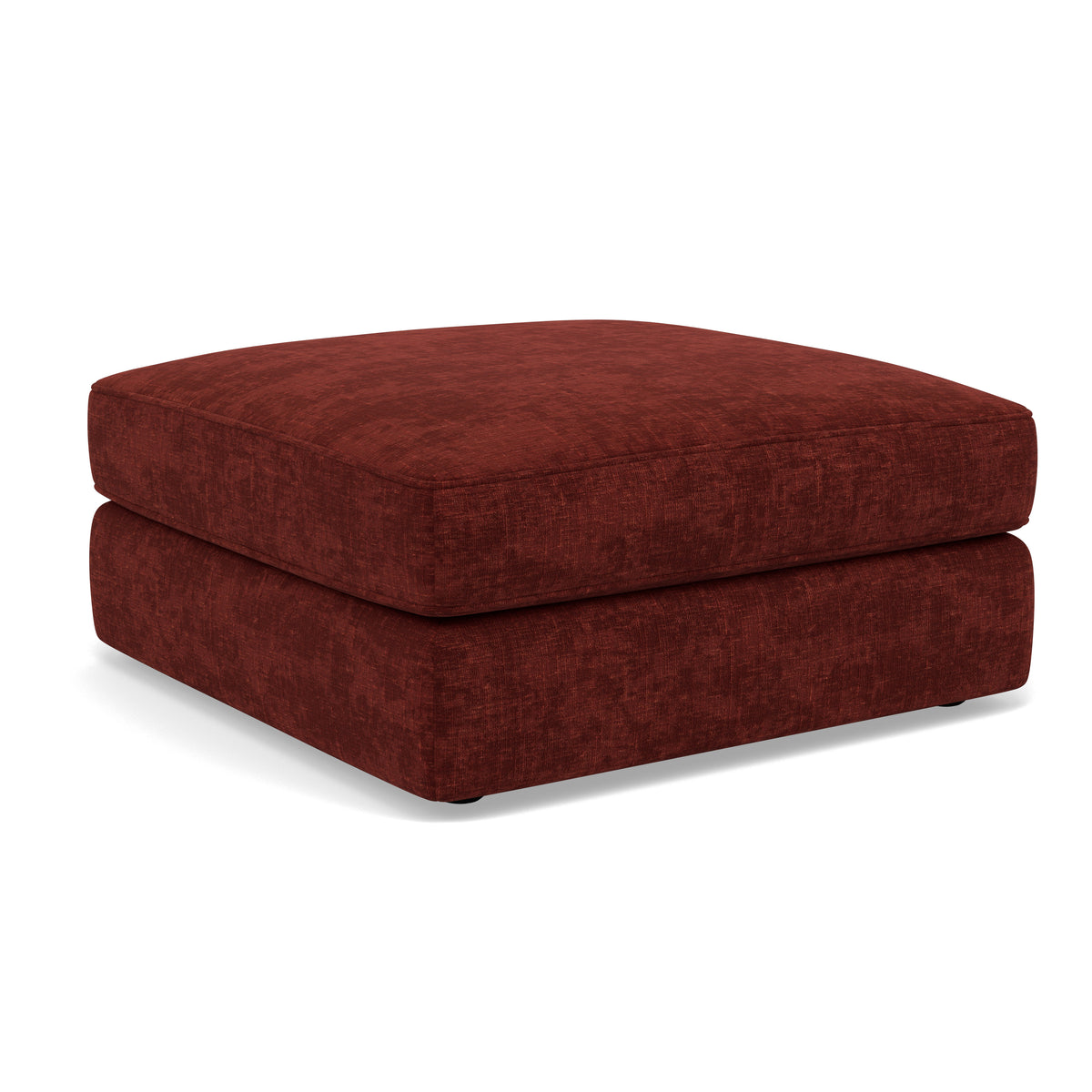 Thalia Footstool - Stool Grade C — Zelda Burgundy, gallery image 1
