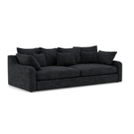 Thalia 3 Seater Sofa - Large Split Sofa Grade C - Split Back Frame — Pillow Back / Zelda Charcoal, gallery image 1