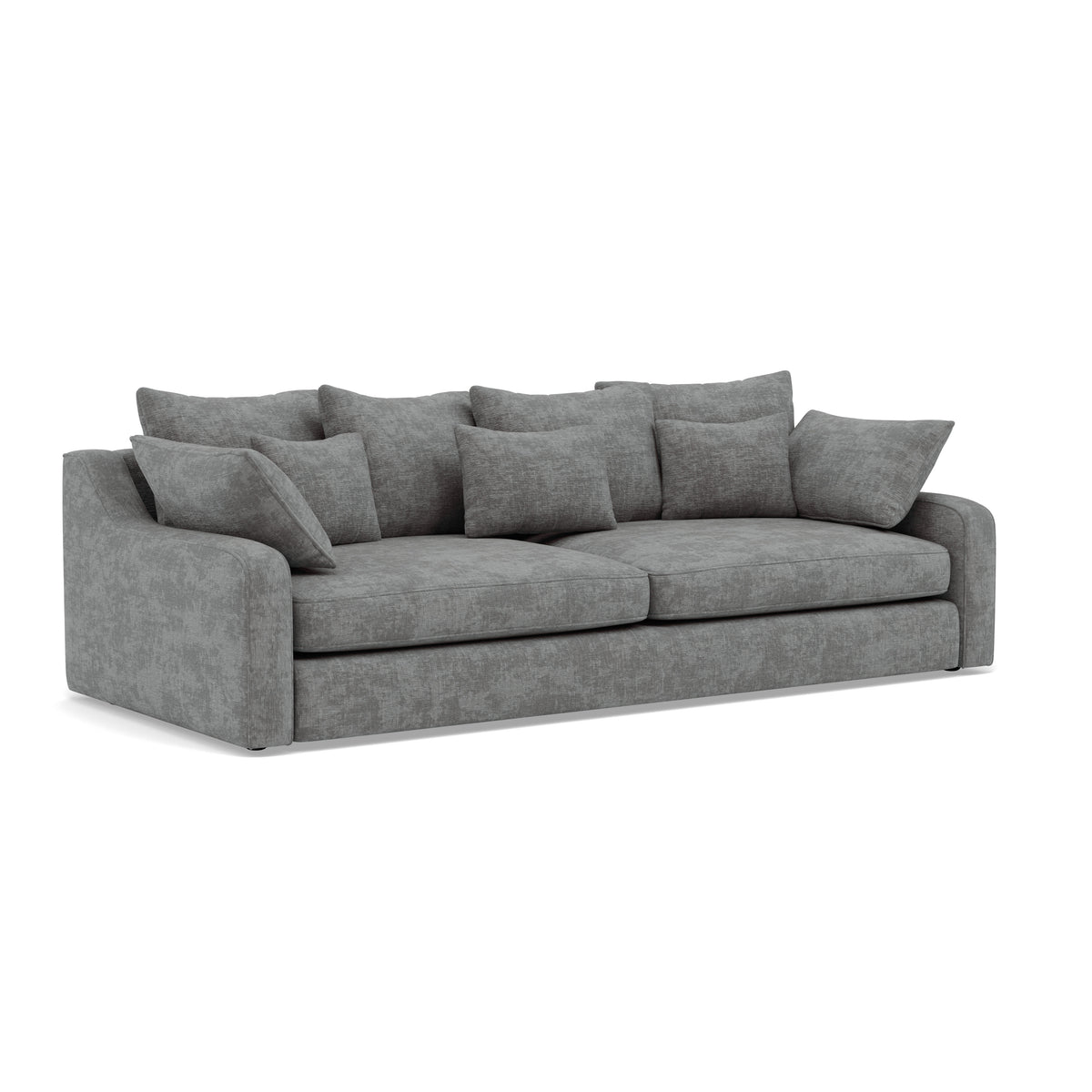 Thalia 3 Seater Sofa - Large Split Sofa Grade C - Split Back Frame — Pillow Back / Zelda Lead, gallery image 1
