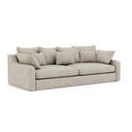 Thalia 3 Seater Sofa - Large Split Sofa Grade C - Split Back Frame — Pillow Back / Zelda Smoke, gallery image 1