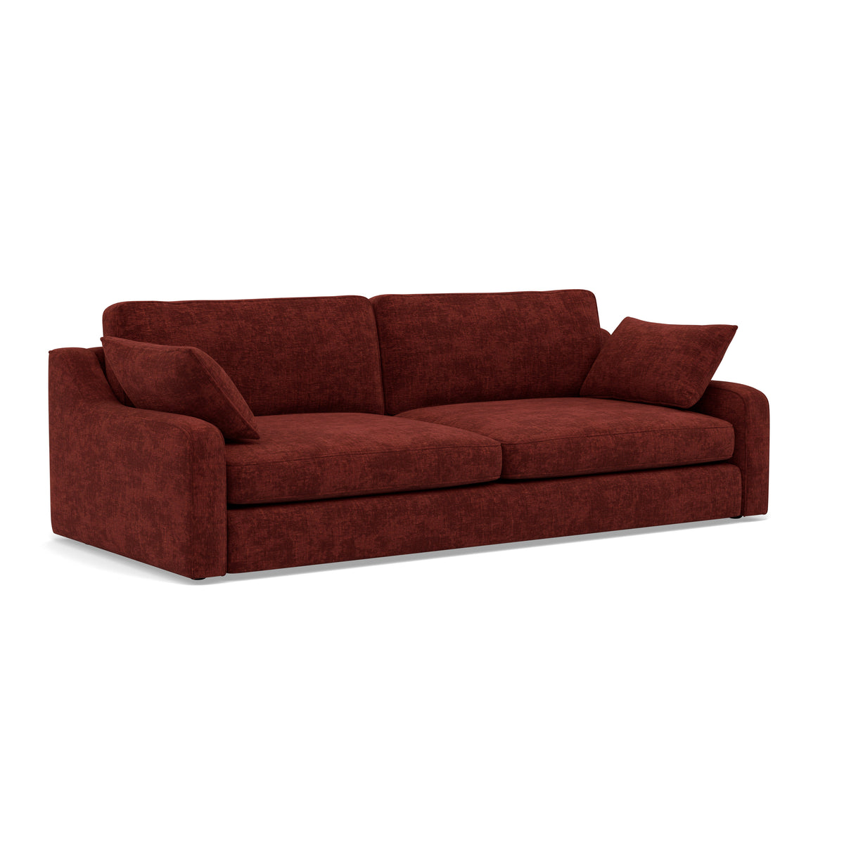 Thalia 3 Seater Sofa - Large Split Sofa Grade C - Split Back Frame — Standard Back / Zelda Burgundy, gallery image 1