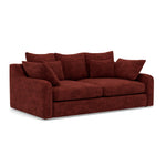 Thalia 2 Seater Sofa - Small Sofa Grade C — Pillow Back / Zelda Burgundy, gallery image 1