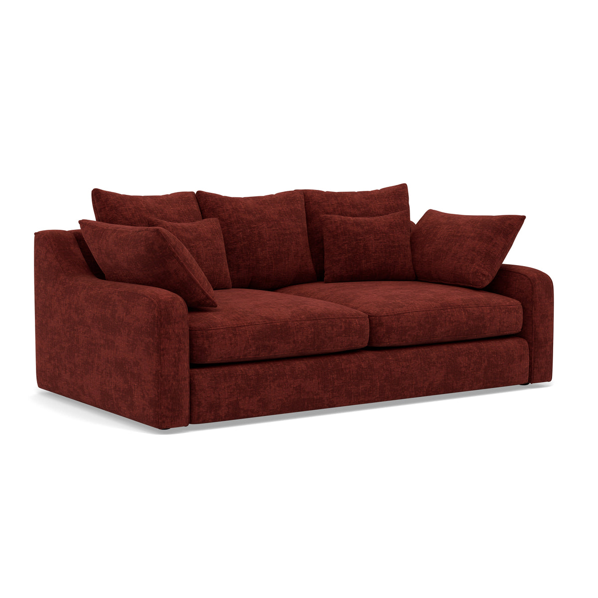 Thalia 2 Seater Sofa - Small Sofa Grade C — Pillow Back / Zelda Burgundy, gallery image 1