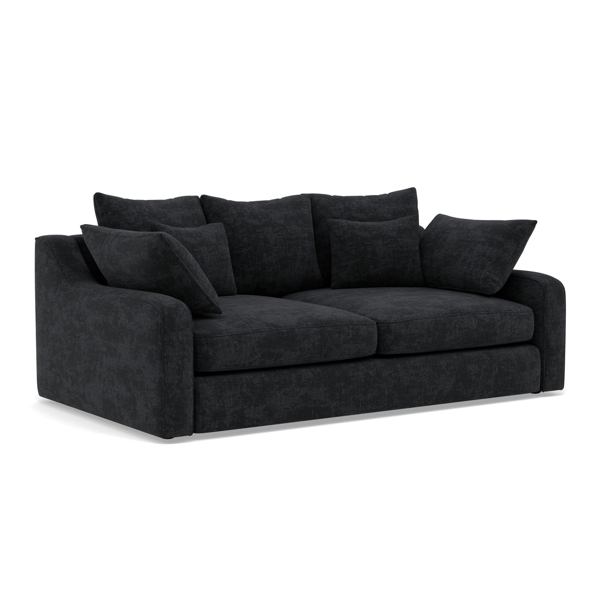 Thalia 2 Seater Sofa - Small Sofa Grade C — Pillow Back / Zelda Charcoal, gallery image 1