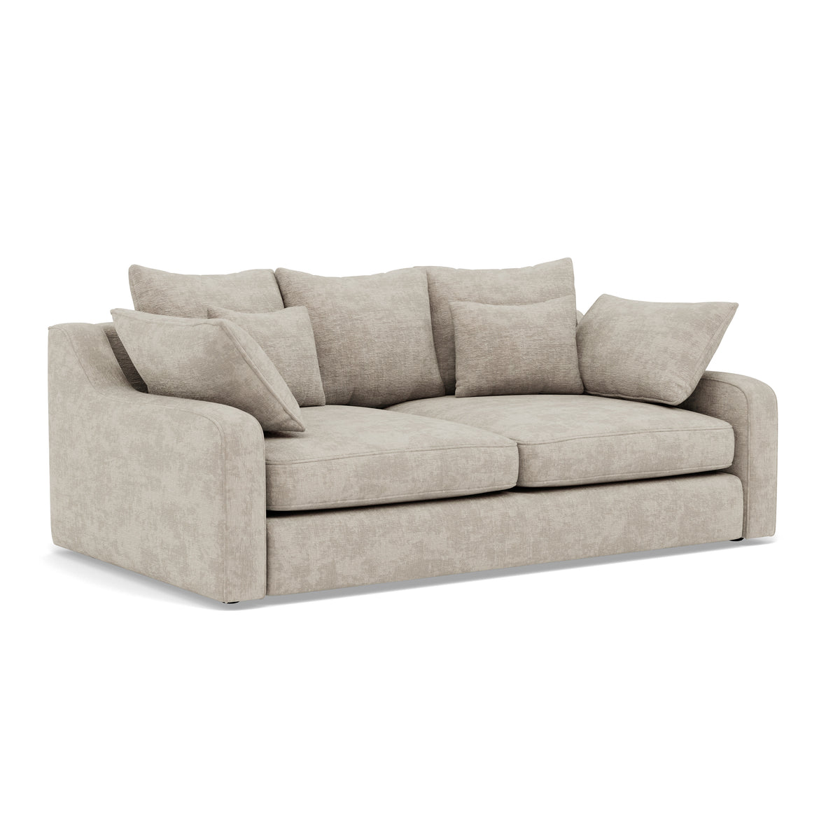 Thalia 2 Seater Sofa - Small Sofa Grade C — Pillow Back / Zelda Smoke, gallery image 1
