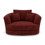 Thalia Swivel Armchair - Cuddler Swivel Chair Grade C Armchairs Sterling Home 1 Zelda Burgundy