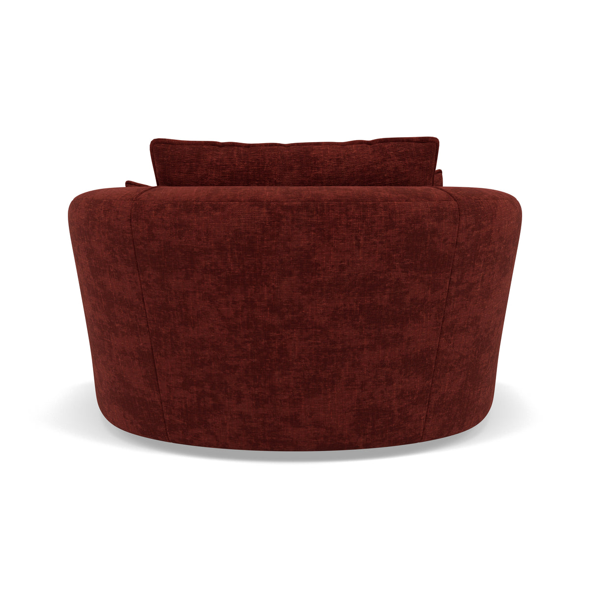 Thalia Swivel Armchair - Cuddler Swivel Chair Grade C — Zelda Burgundy, gallery image 2