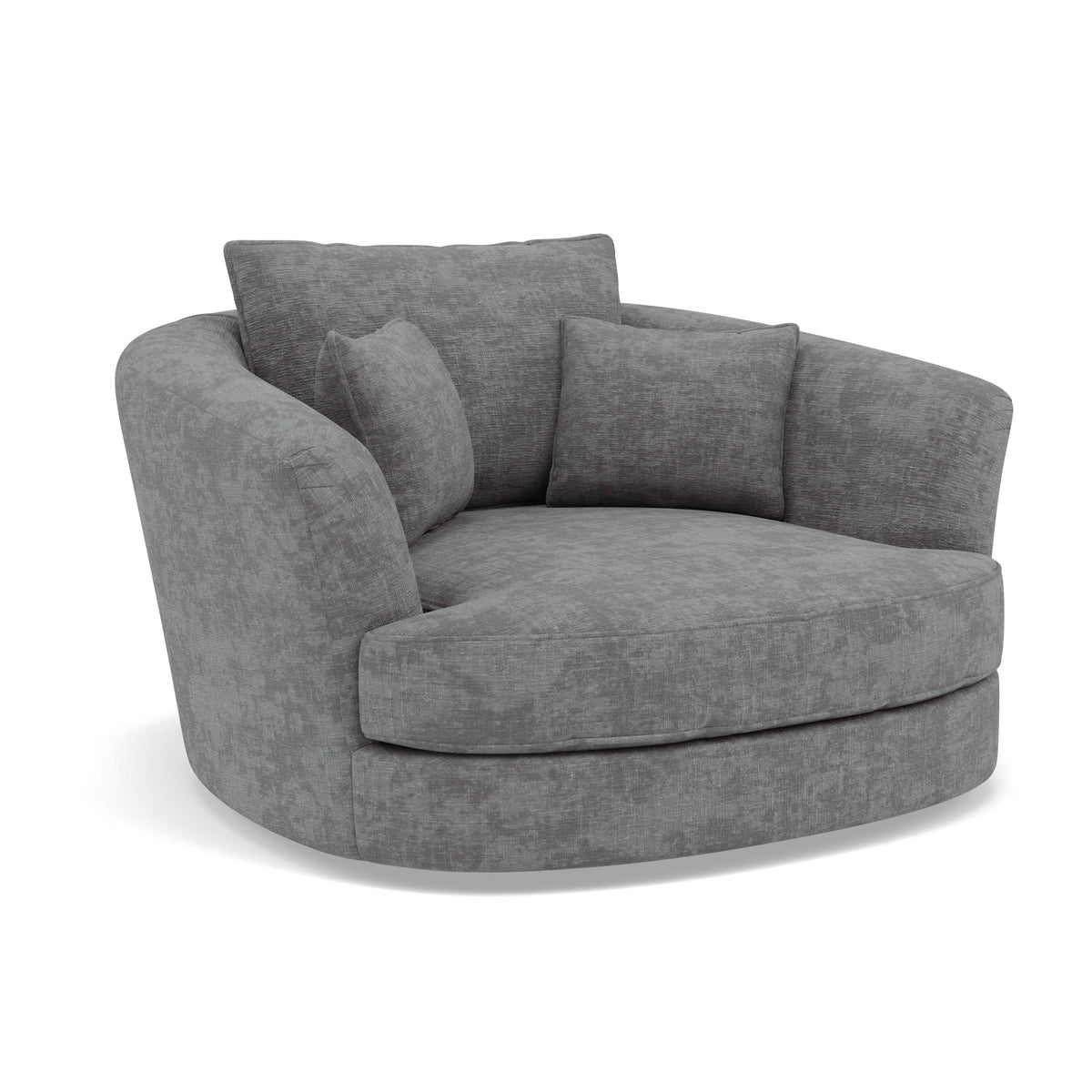 Thalia Swivel Armchair - Cuddler Swivel Chair Grade C — Zelda Lead, gallery image 1