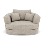 Thalia Swivel Armchair - Cuddler Swivel Chair Grade C Armchairs Sterling Home 4 Zelda Smoke