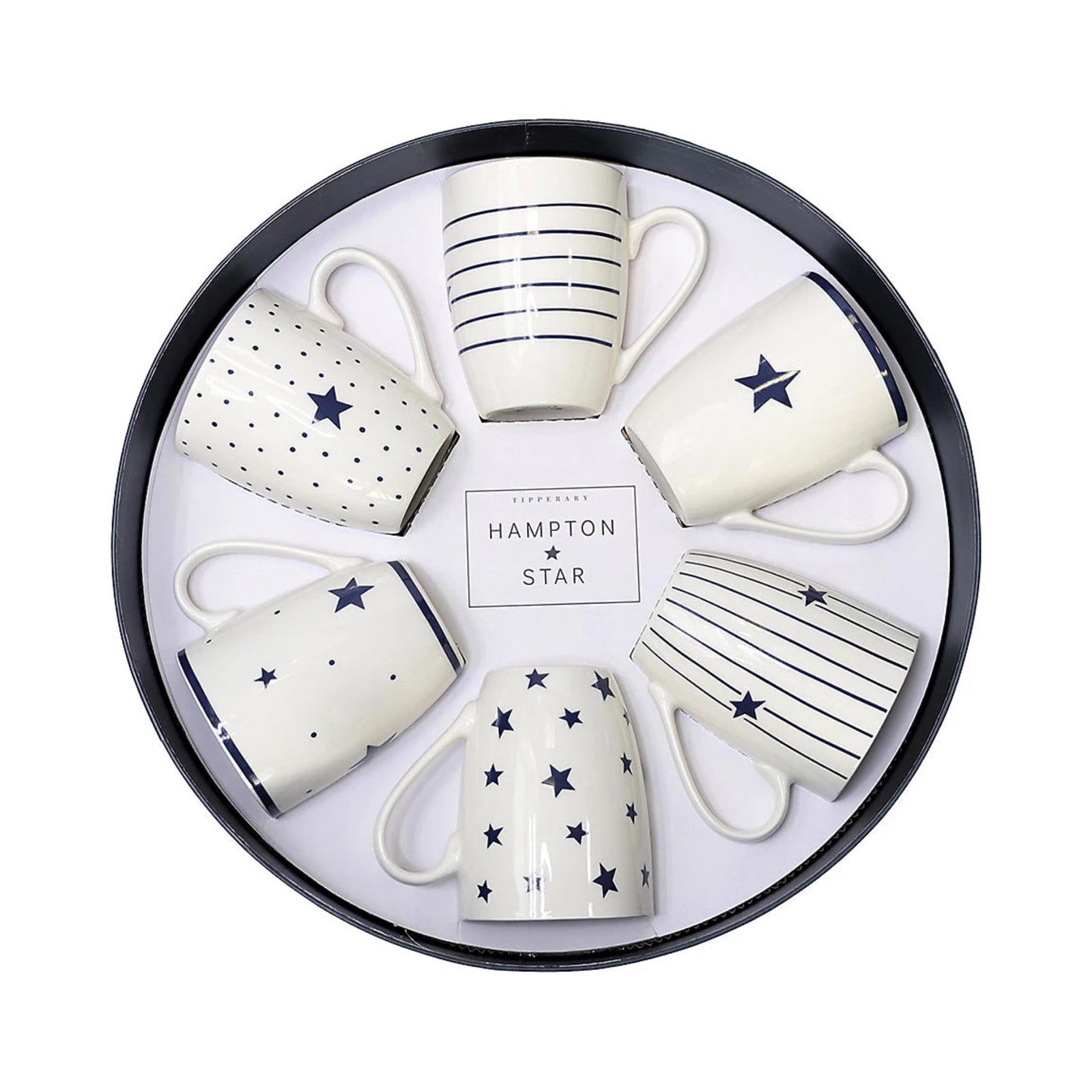 Set Of 6 Hampton Star Mugs - Mugs Set of 6 Hampton Star