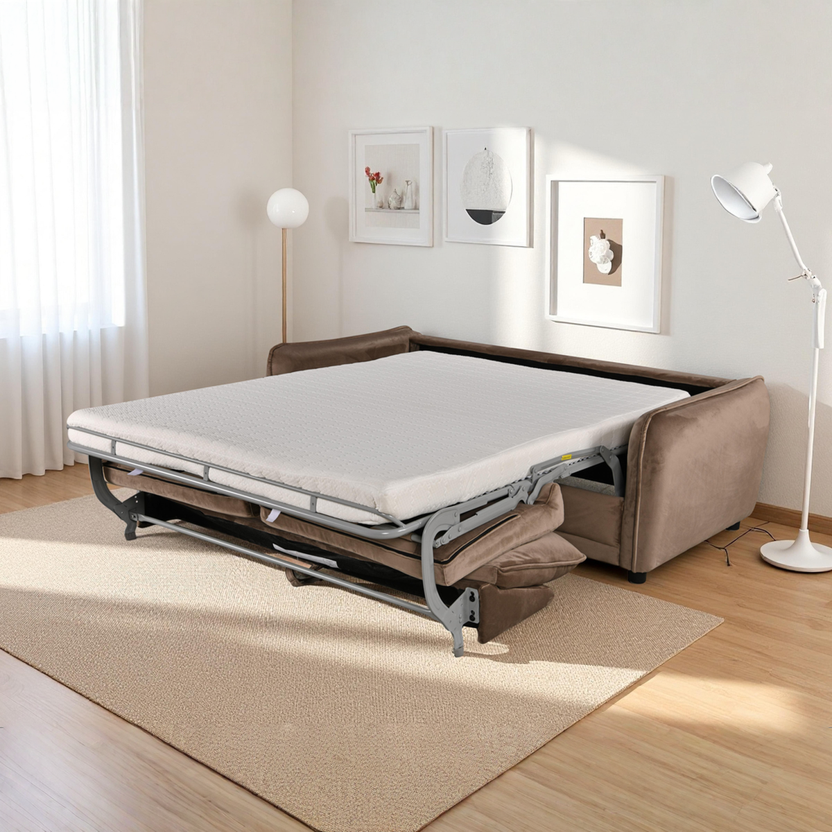 Titan 2 Seater Sofa Bed - 2 Seater Sofa Bed Cookie Dough