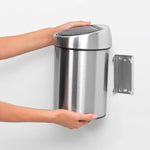 Brabantia Touch Bin Matt Steel 3L - Touch Bin 3L Matt Steel Fingerprint Proof Sterling Home 2