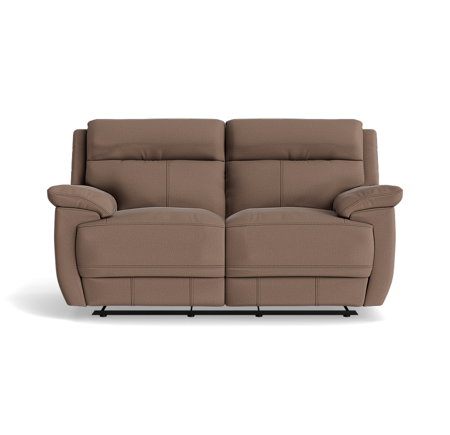 Tranquil 2 Seater Recliner Sofa - 2 Seater Sofa 2 Manual Recliners Fabric - Manual Recliner Sterling Home 1 BFA-MAD-05 DARK TAUPE