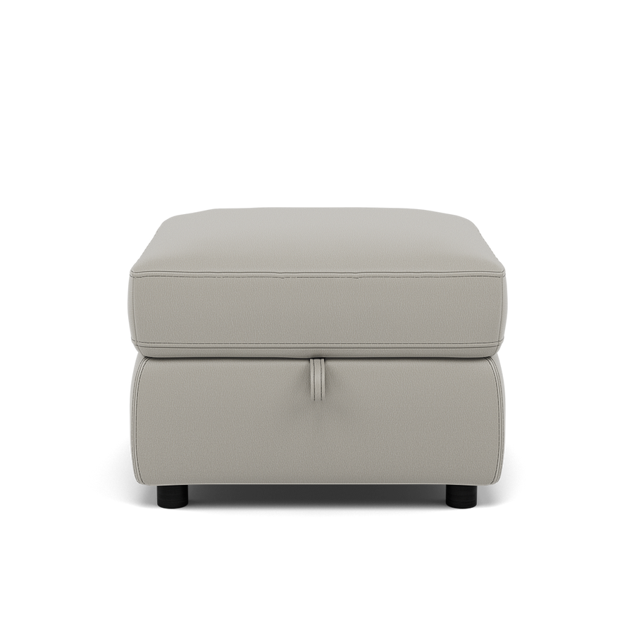 Tranquil Storage Footstool - Storage Foostool Cat BX Footstools Sterling Home BXS-251E GREY 1