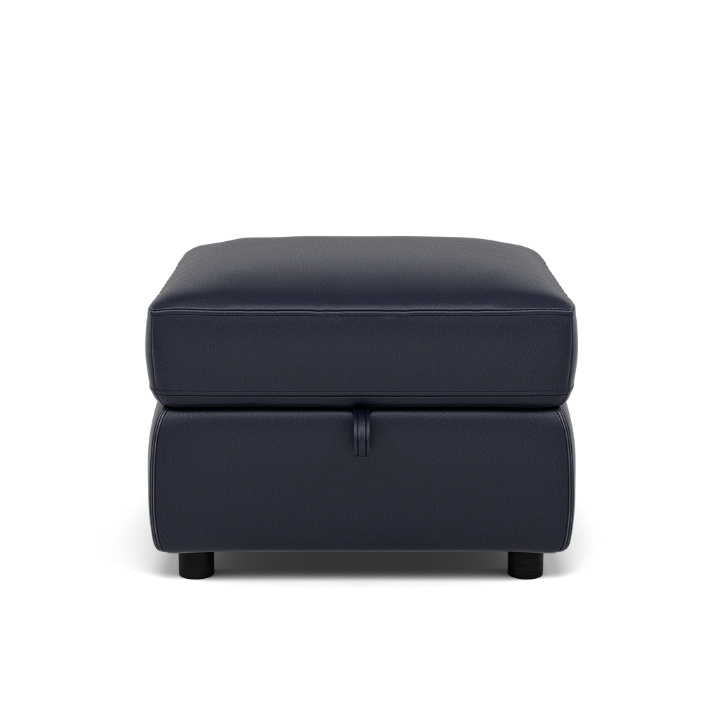 Tranquil Storage Footstool - Storage Foostool Cat BX Footstools Sterling Home 9 BXS-036C NAVY