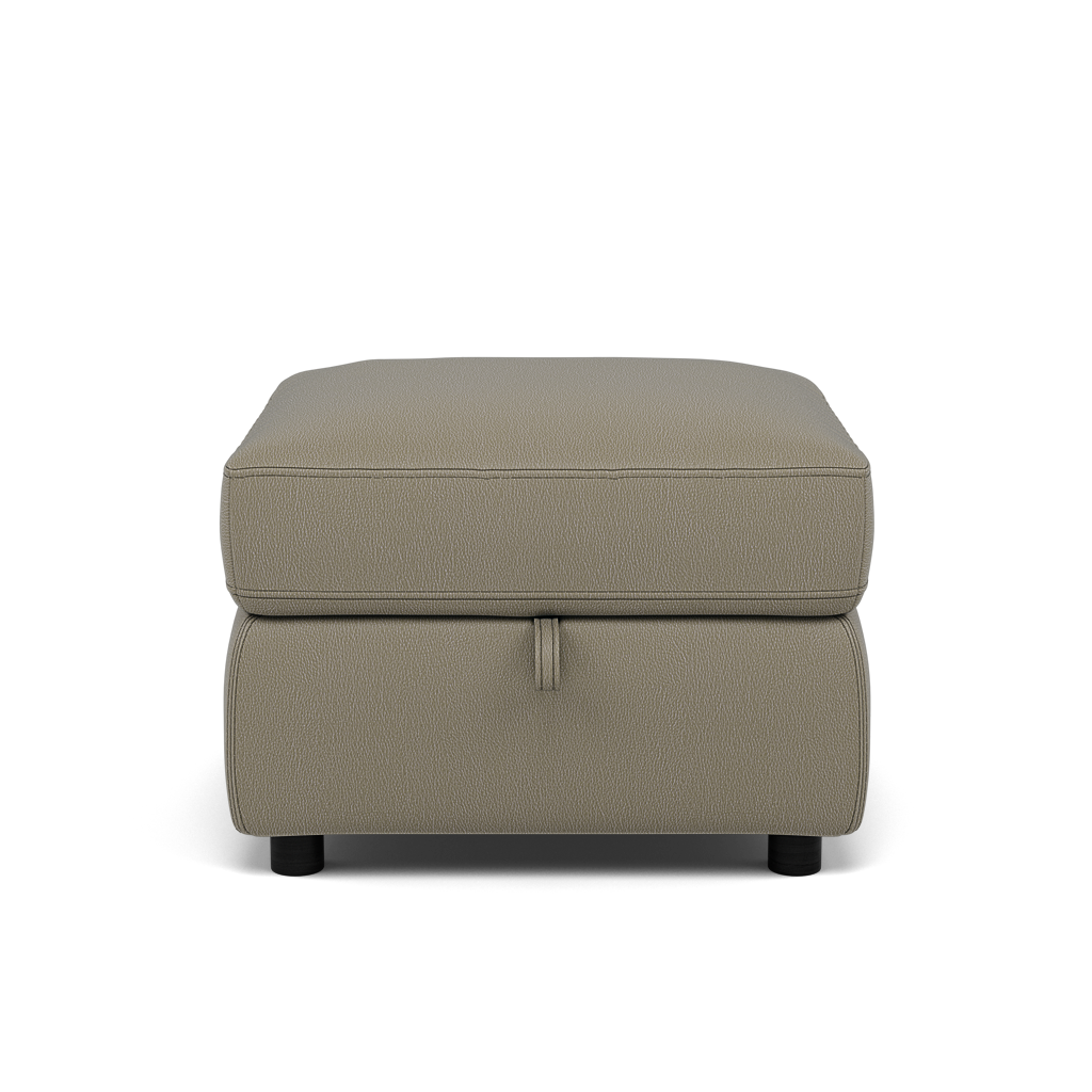 Tranquil Storage Footstool - Storage Foostool Cat BX Footstools Sterling Home 7 BXS-039C PEBBLE