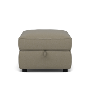 Tranquil Storage Footstool - Storage Foostool Cat BX Footstools Sterling Home 6 BXS-039C PEBBLE