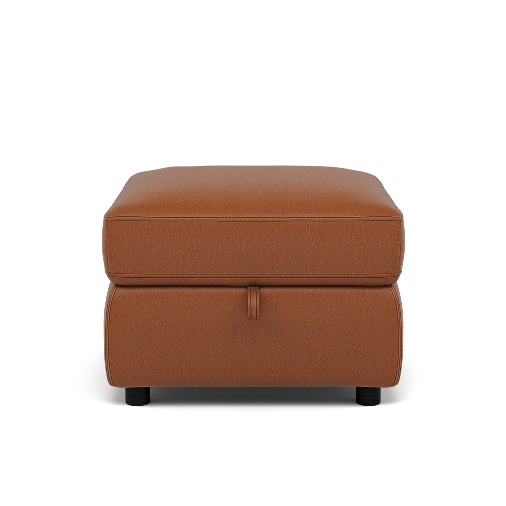 Tranquil Storage Footstool - Storage Foostool Cat BX Footstools Sterling Home 8 BXS-334E PECAN BROWN