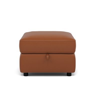 Tranquil Storage Footstool - Storage Foostool Cat BX Footstools Sterling Home 7 BXS-334E PECAN BROWN