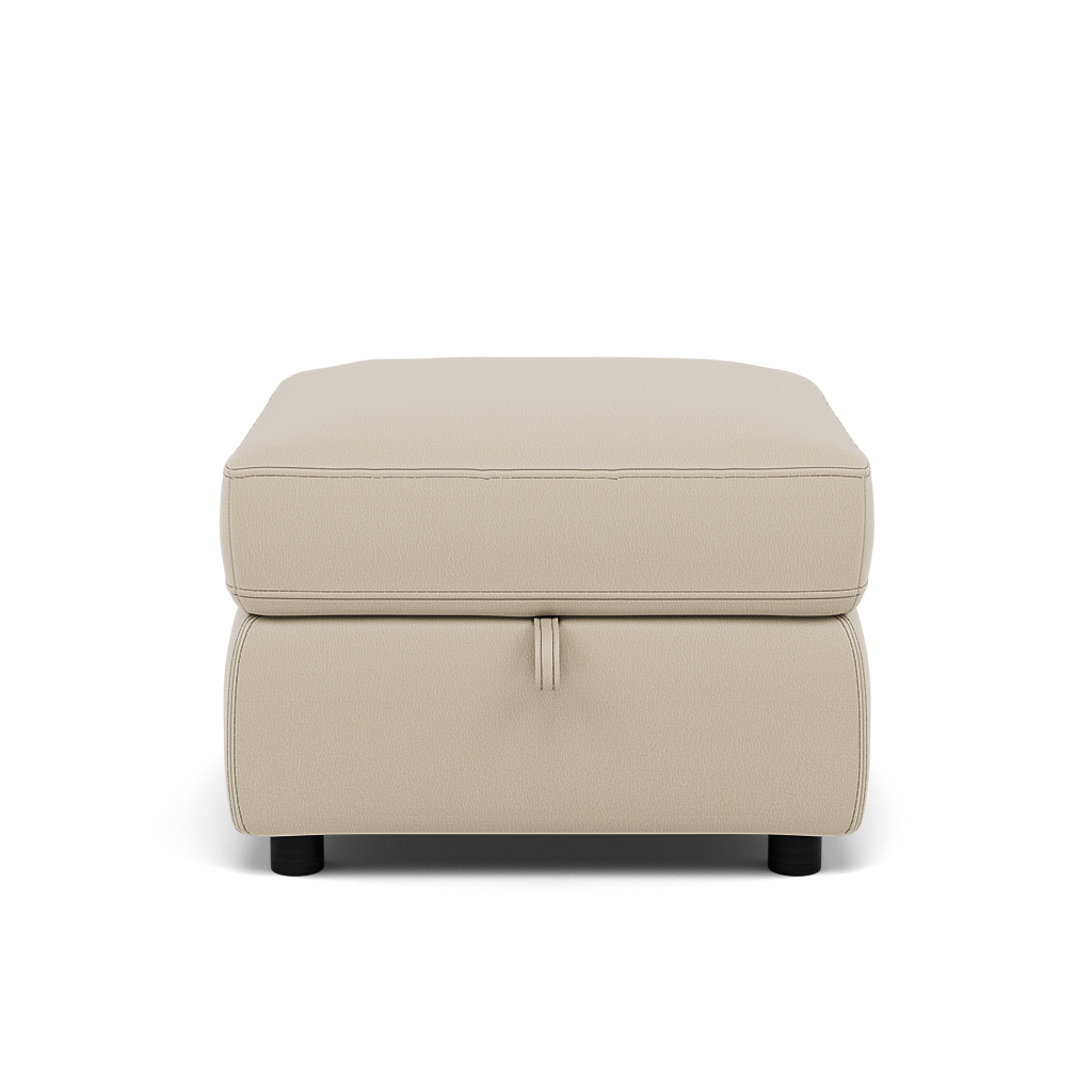 Tranquil Storage Footstool - Storage Foostool Cat BX Footstools Sterling Home 4 BXS-041E SILVER GREY