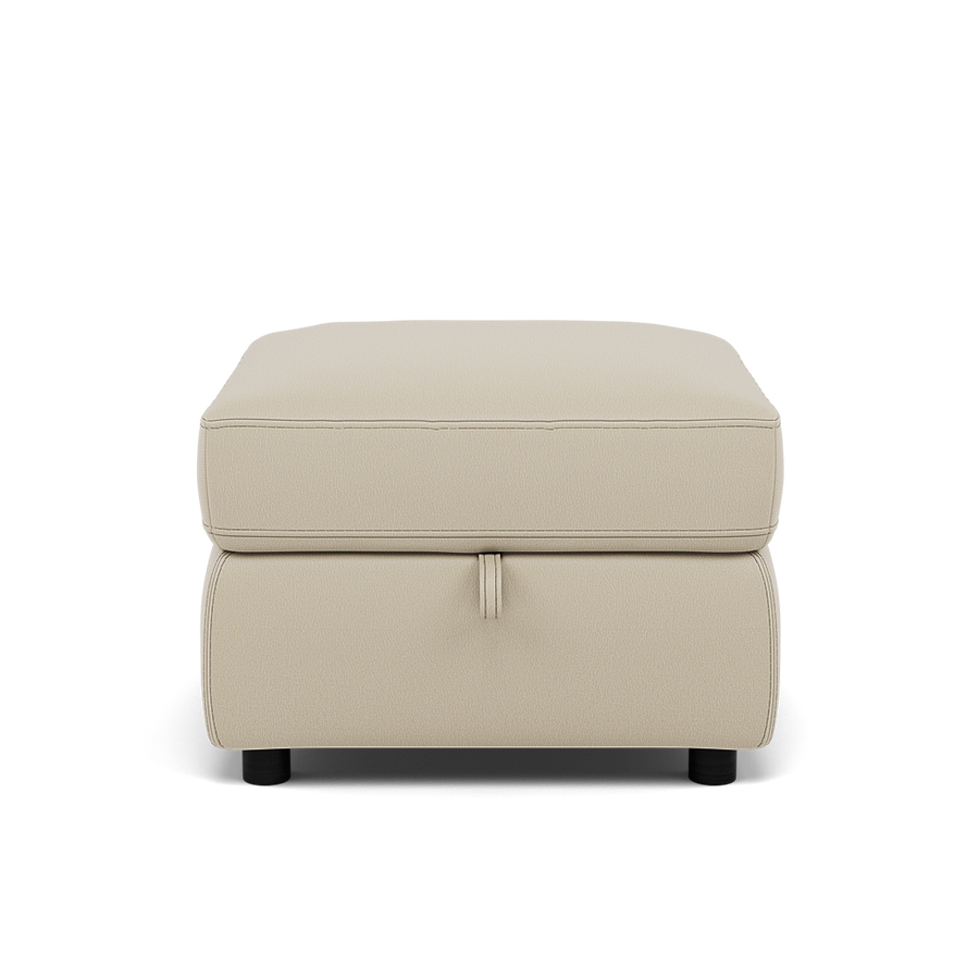 Tranquil Storage Footstool - Storage Foostool Cat BX Footstools Sterling Home 2 BXS-041E SILVER GREY