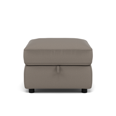 Tranquil Storage Footstool - Storage Foostool Fabric Footstools Sterling Home 4 BFA-MAD-03 DARK GREY