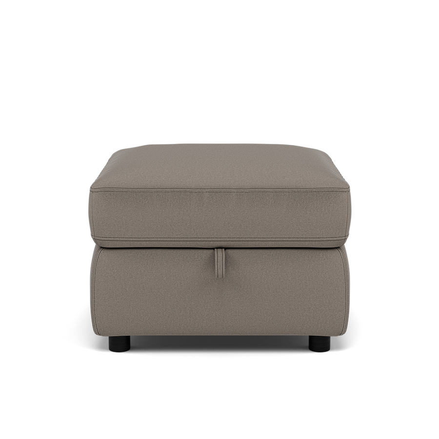 Tranquil Storage Footstool - Storage Foostool Fabric Sterling Home BFA-MAD-03 DARK GREY 2