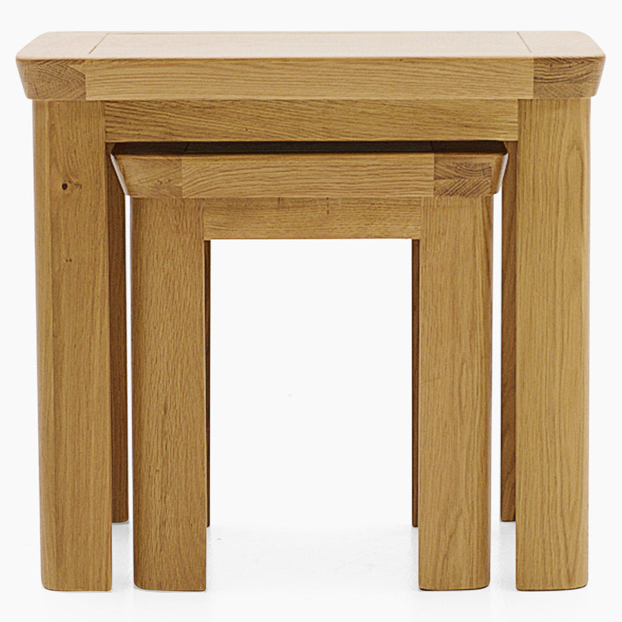 Treviso Nest of Tables - Nest of Tables Light Oak Tables Sterling Home 2