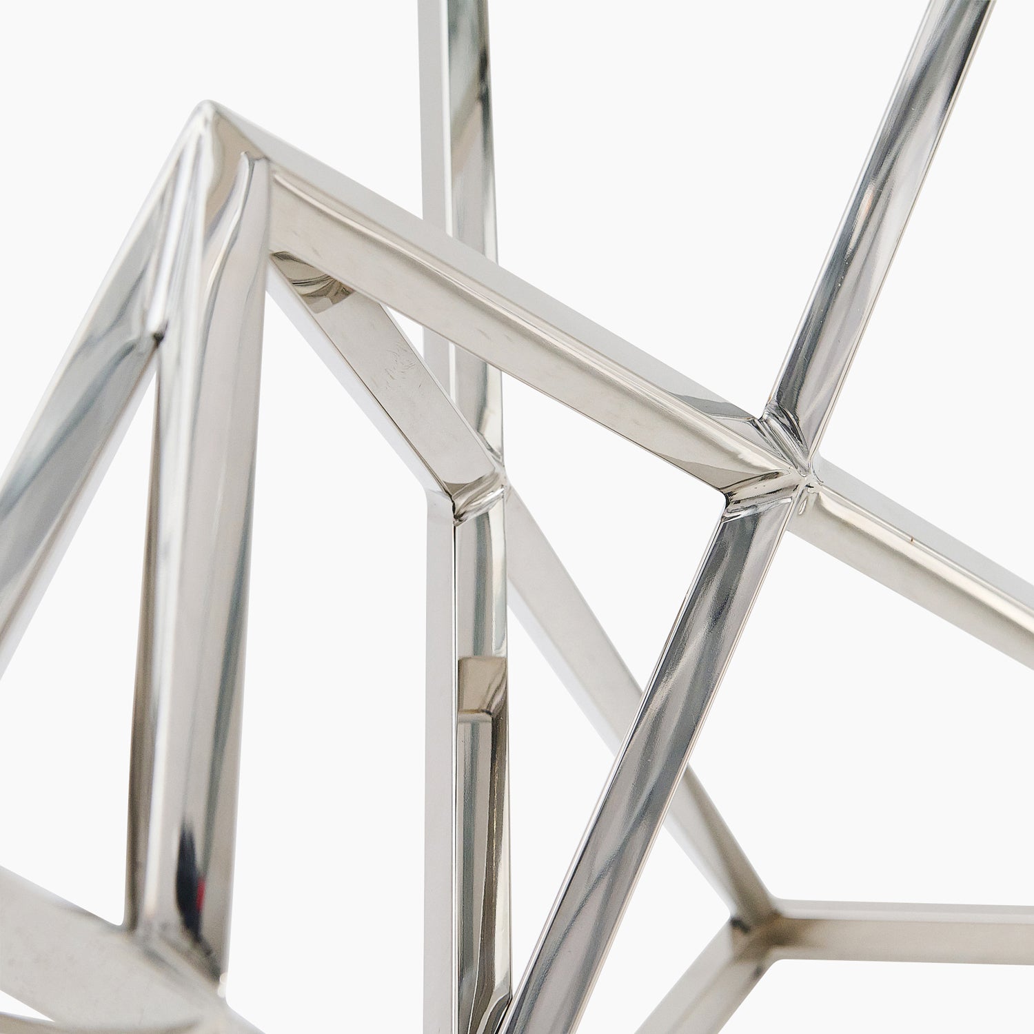 Turin Console Table - Console Table Clear Glass / Stainless Steel Tables Sterling Home 6