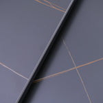 Tyler Square Nest of Coffee Tables - Square Coffee Nest of 2 Tables Black Ceramic Top / Black Powder Coated Metal Legs Tables Sterling Home 5