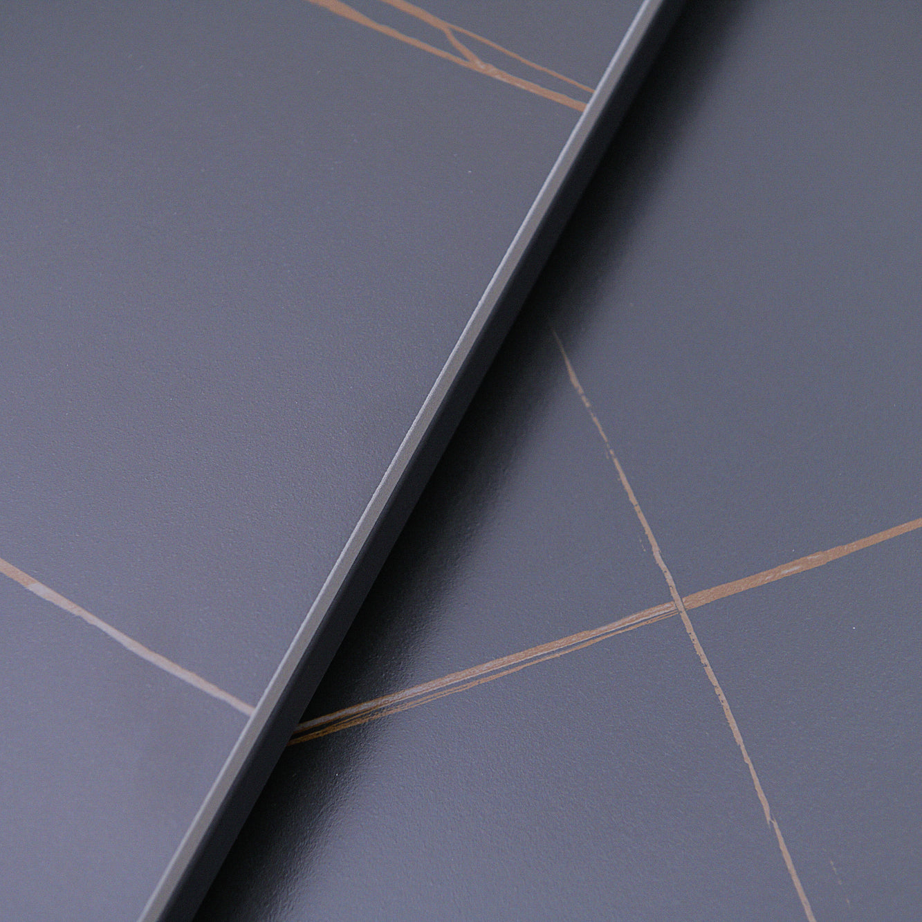 Tyler Square Nest of Coffee Tables - Square Coffee Nest of 2 Tables Black Ceramic Top / Black Powder Coated Metal Legs Tables Sterling Home 5