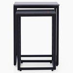 Tyler Nest of Side Tables - Nest of Tables Black Ceramic Top / Black Powder Coated Metal Legs Tables Sterling Home 4