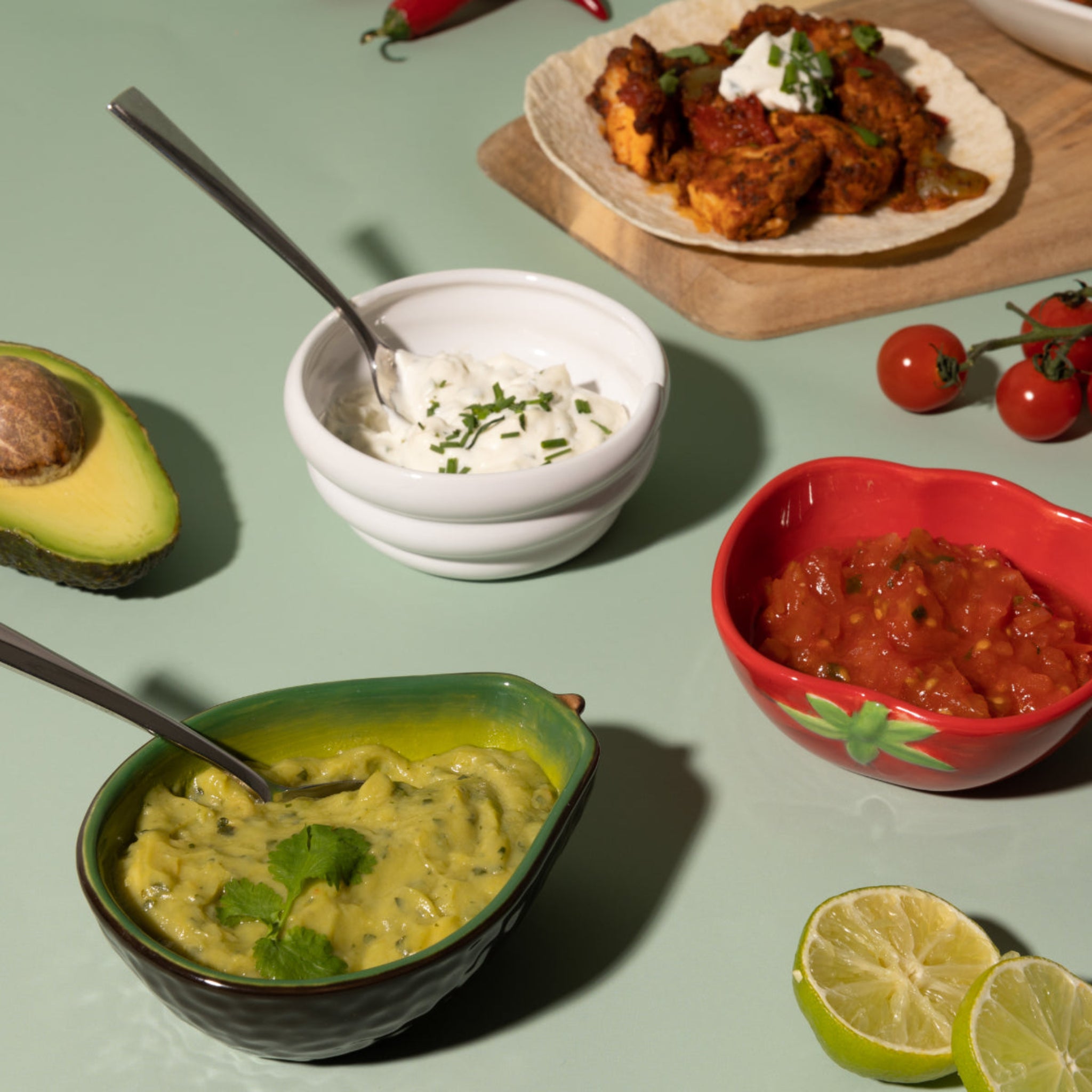 Typhoon World Foods Set Of 3 Fajita Dip Bowls Sterling Home 1