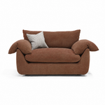 Vogue Williams Bayswater Loveseat - Cuddler Matt Chenille Loveseats Sterling Home 5 Matt Chenille Terracotta