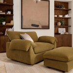Vogue Williams Bayswater Loveseat  - Cuddler Matt Chenille — Matt Chenille Old Gold, gallery image 1