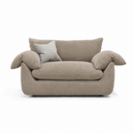 Vogue Williams Bayswater Loveseat - Cuddler Matt Chenille Loveseats Sterling Home 6 Matt Chenille Stone