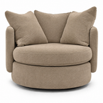 Vogue Williams Piccadilly Large Swivel Chair - Large Swivel Chair Matt Chenille Armchairs Sterling Home 6 Matt Chenille Stone