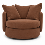 Vogue Williams Piccadilly Large Swivel Chair - Large Swivel Chair Matt Chenille Armchairs Sterling Home 5 Matt Chenille Terracotta