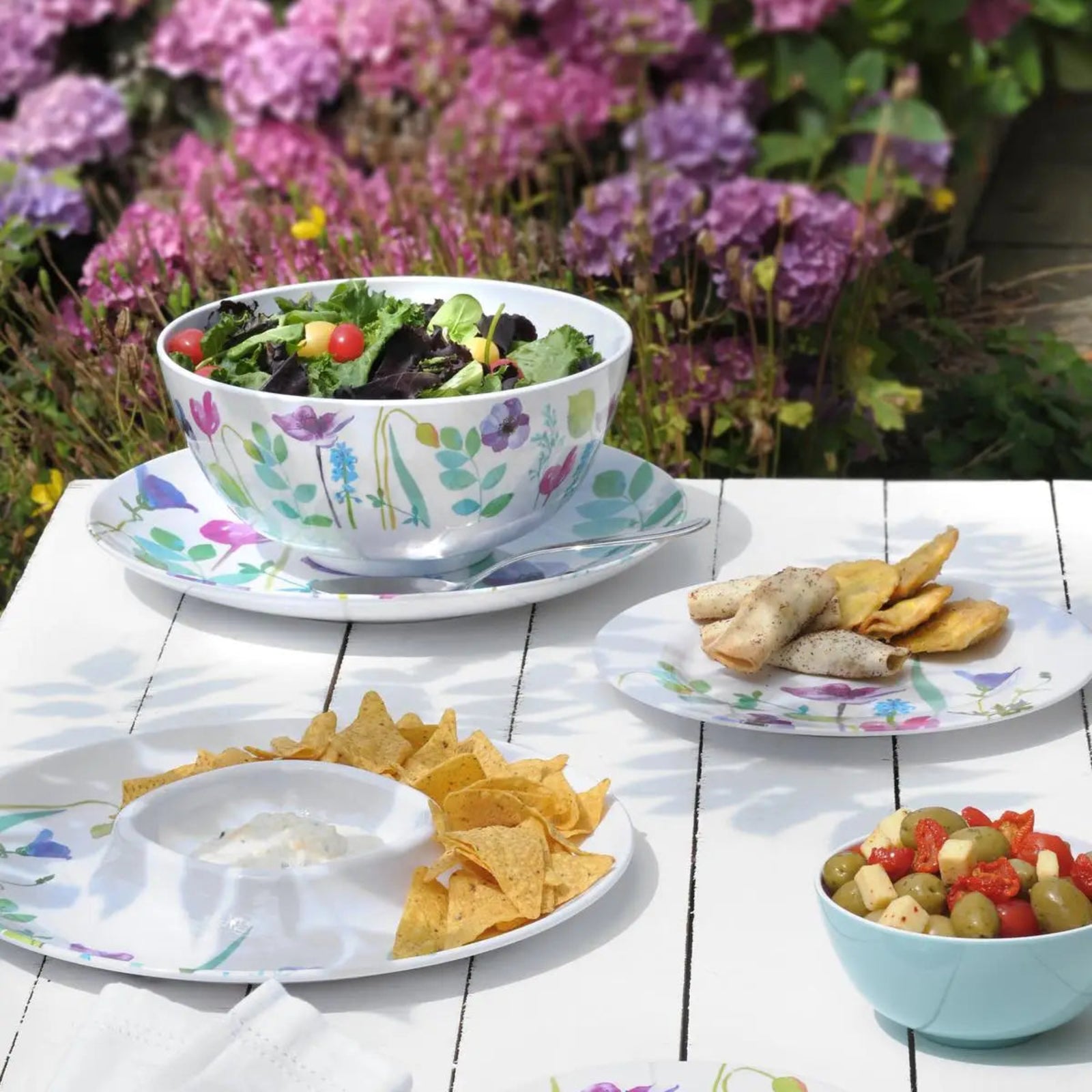Water Garden Plate Coupe 27.5CM Sterling Home 2
