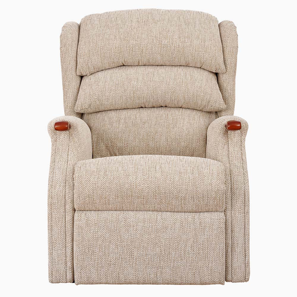 Westbury Petite Recliner Armchair - Petite Manual Recliner Leather - Manual Recliner Sterling Home 1