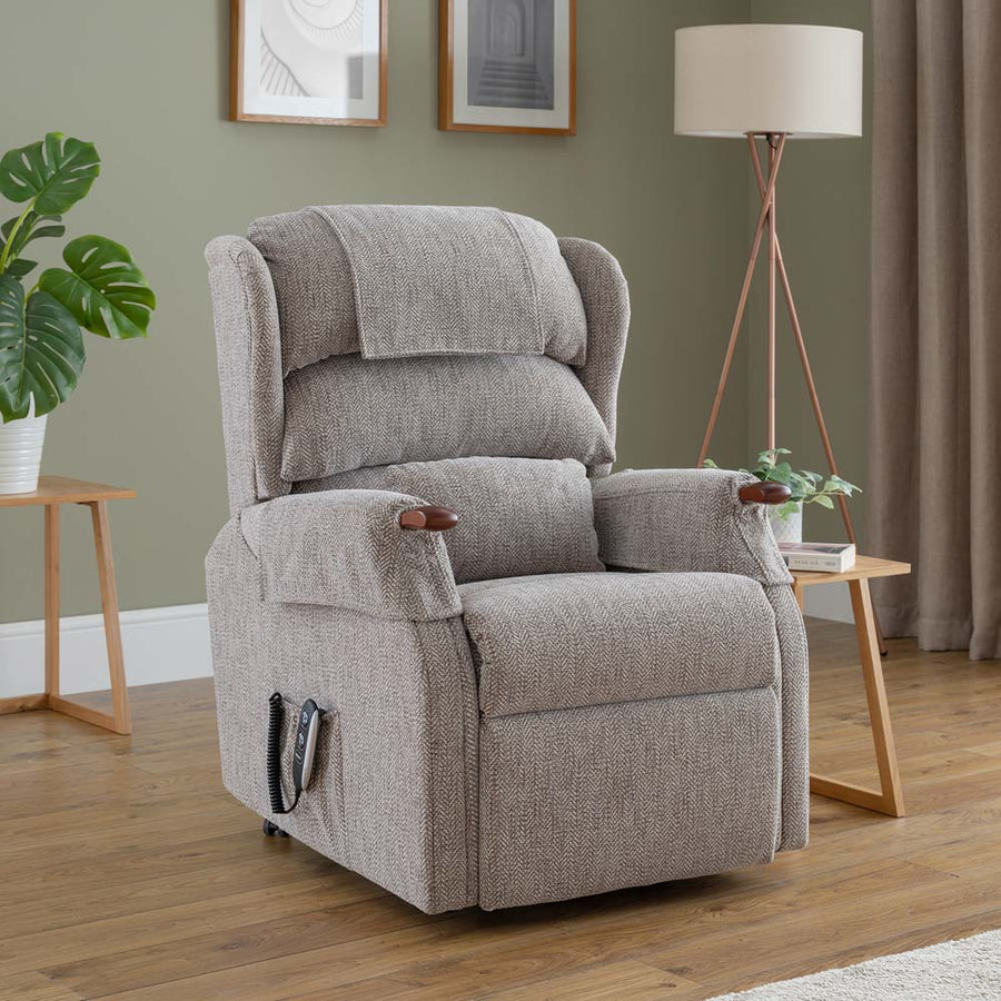 Westbury Petite Recliner Armchair - Petite Single Motor Recliner Fabric - Power Recliner with USB Sterling Home 2