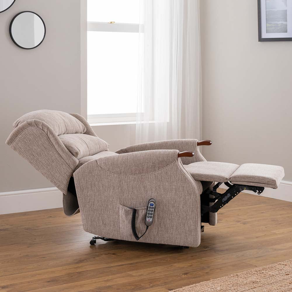 Westbury Standard Recliner Armchair - Standard Single Motor Recliner Fabric - Power Recliner with USB Sterling Home 10