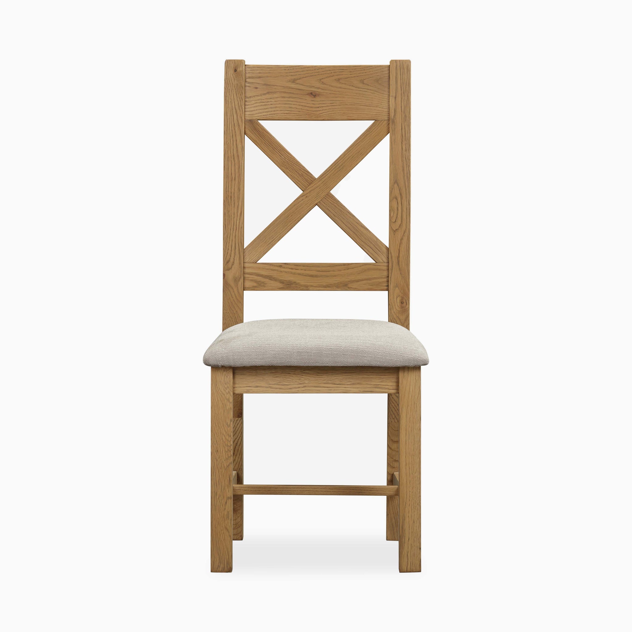 Willowmere Dining Chair - X Back Dining Chair Oak Chairs Sterling Home 1