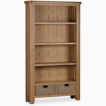 Willowmere Large Bookcase - Large Bookcase Oak Storage Sterling Home 3