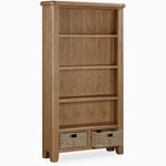 Willowmere Large Bookcase - Large Bookcase Oak Storage Sterling Home 4