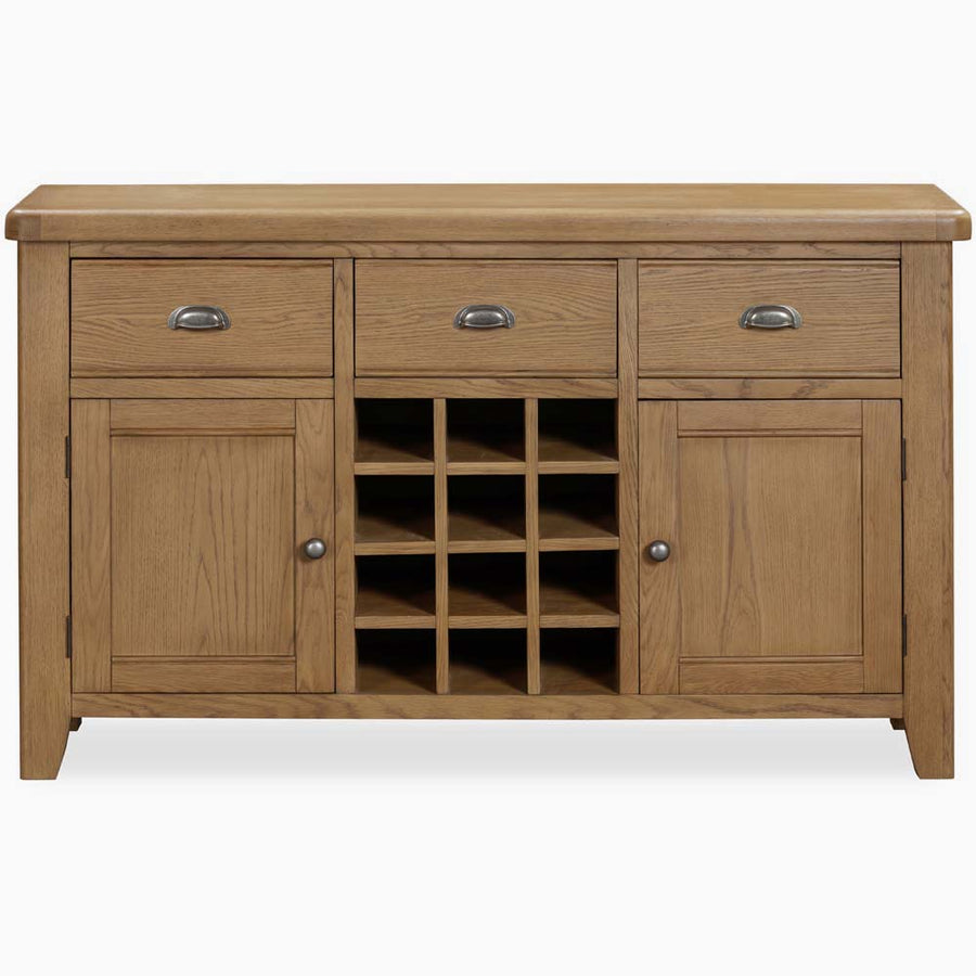 Willowmere Wide Sideboard - Wide Sideboard Oak Storage Sterling Home 1