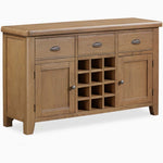 Willowmere Wide Sideboard - Wide Sideboard Oak Storage Sterling Home 3