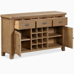 Willowmere Wide Sideboard - Wide Sideboard Oak Storage Sterling Home 4