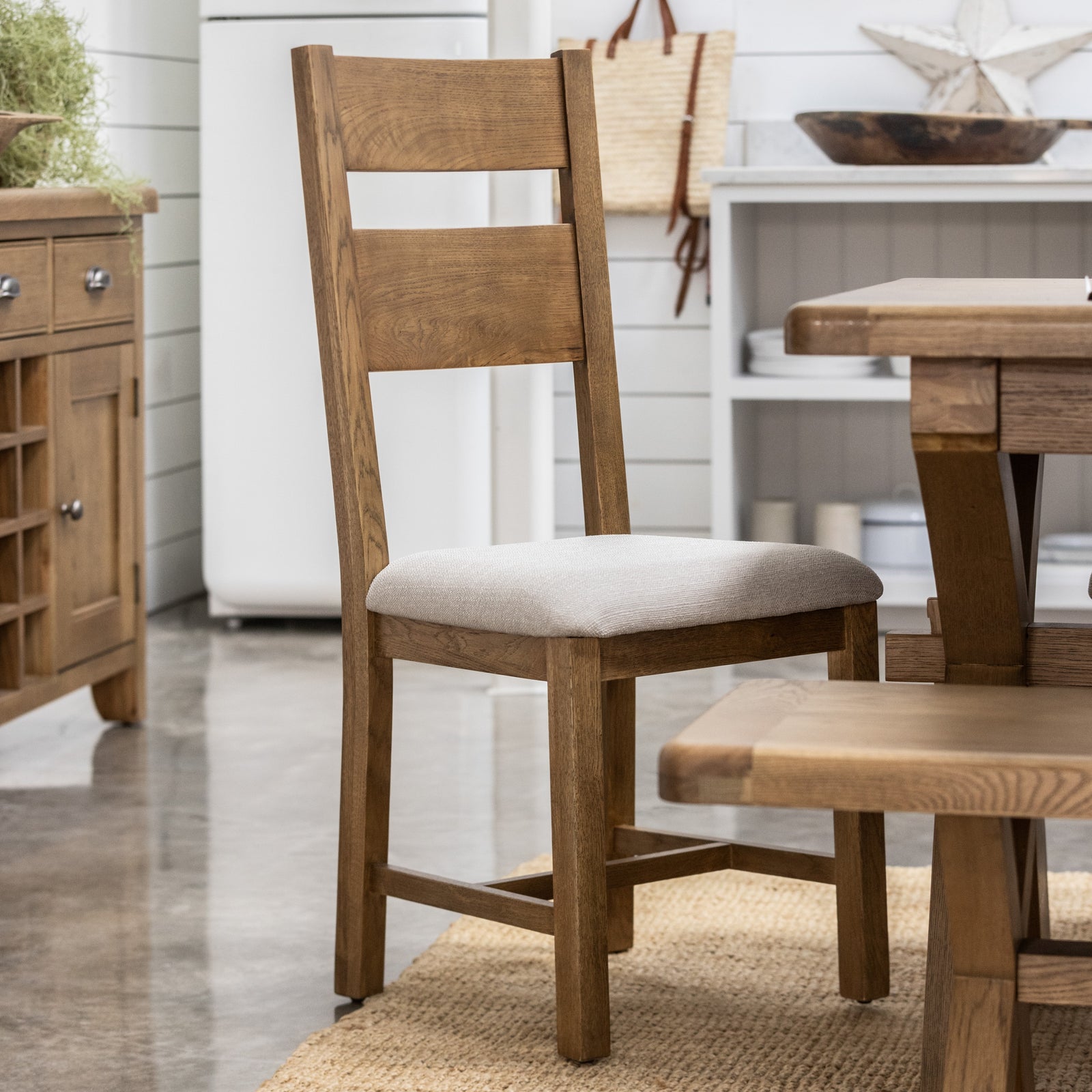 Willowmere Pair of Slat Back Dining Chairs - Slat Back Dining Chair - Pair Oak Dining Chair Sterling Home 2